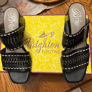 Brighton Black Leather Tonia Sandal